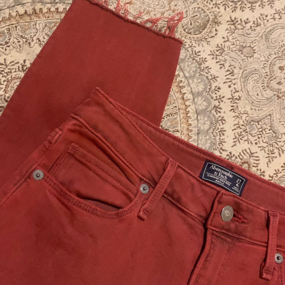Abercrombie & Fitch Simone High Rise Ankle Jeans